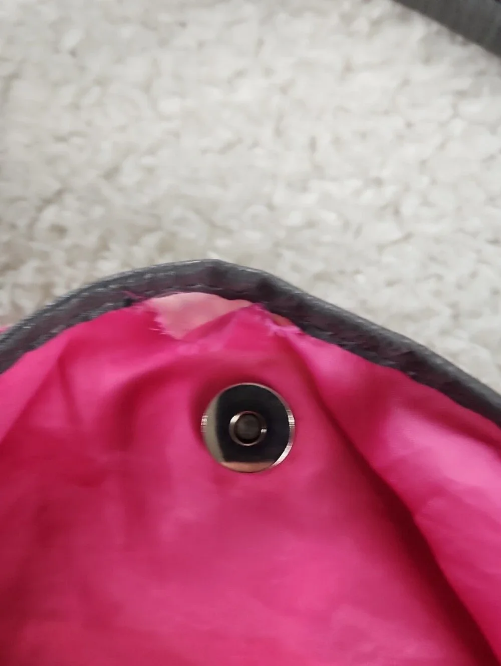 Candie's Pink Gray White Orange Bow-Front Women's Handbag